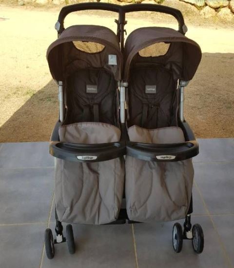 poussette canne double peg perego